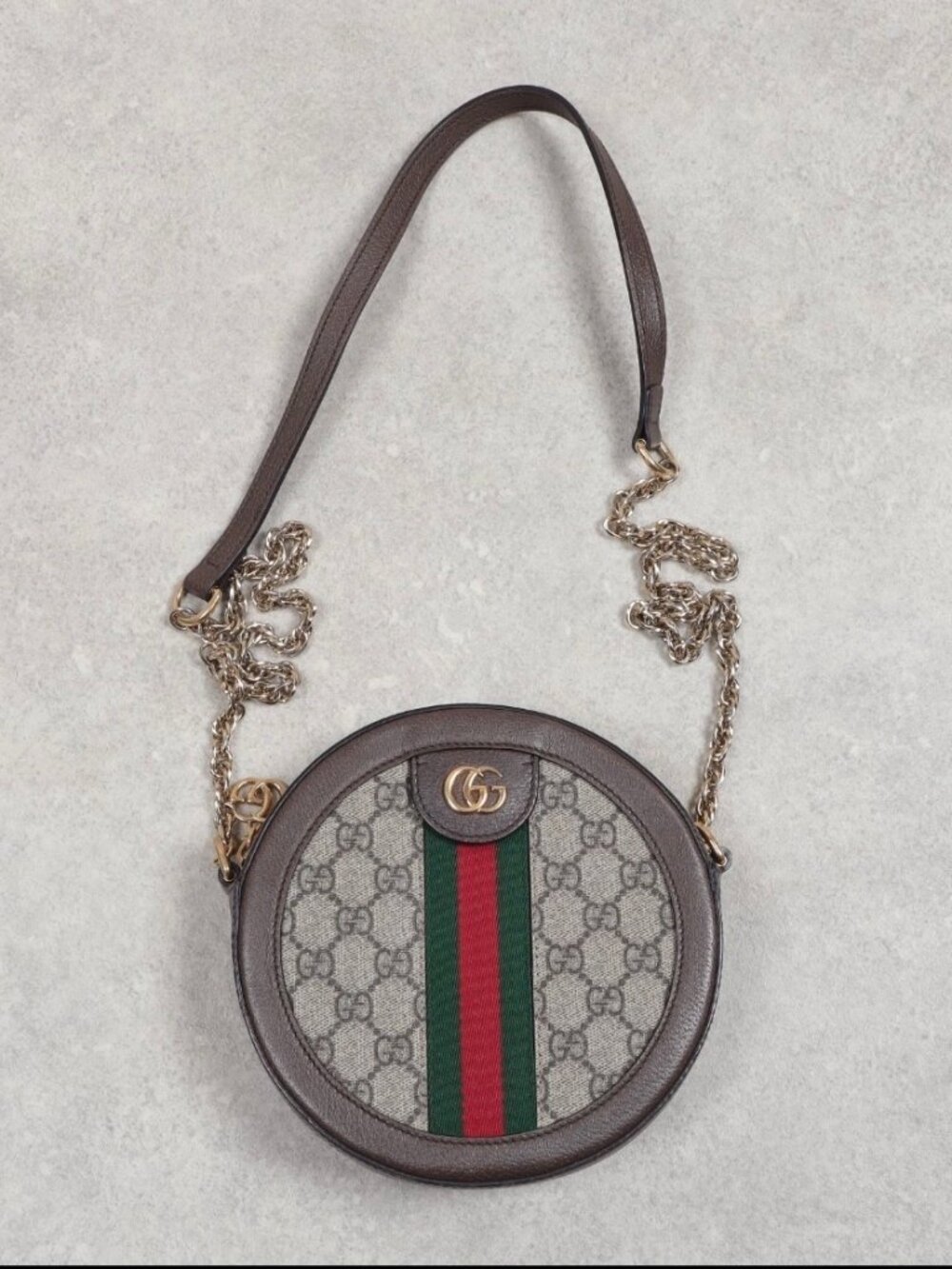 GUCCI GG SUPREME ROUND BAG